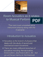 Room Acoustics As It Relates To Musical Performance