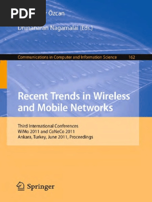 Recent Trends in Wireless and Mobile Networks | PDF | Routing