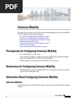 Prerequisites For Configuring Extension Mobility