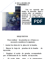 Pruebas bombas inyección banco calibración