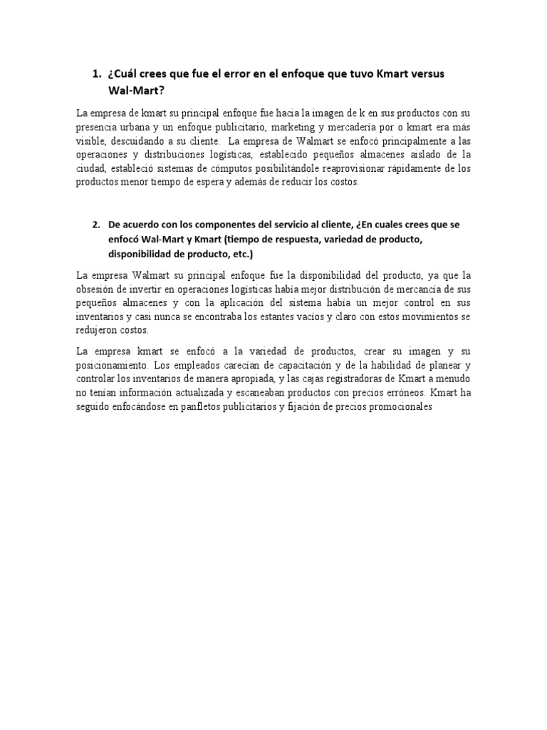 Kmart Versus Walmart PDF