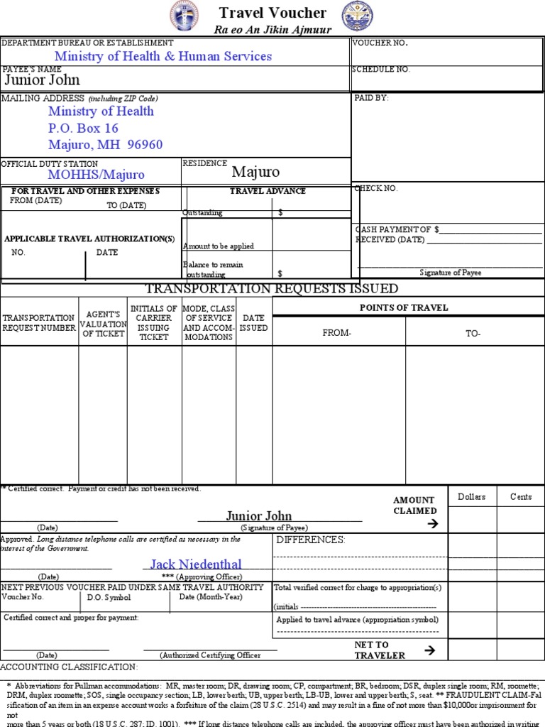 Travel Voucher Submission Form | PDF | Payments | Business