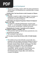 The Environment & Development: - Nicholas Stern, The Stern Review On The Economics of Climate