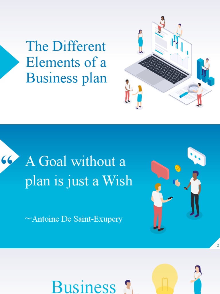 The Different Elements of A Business Plan PDF Market Analysis