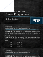 Optimization and Linear Programming: An Introduction