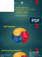 Learning Delivery Modalities Course (Ldm2) : Orientation On