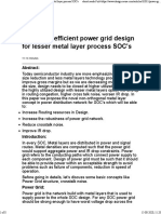 Novel and efficient power grid design for lesser metal layer process SOC's