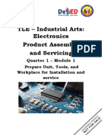 TLE - Industrial Arts: Electronics Product Assembly and Servicing