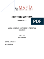 Control Systems: Module No.: 1