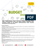 Key Schemes-Budget 2020