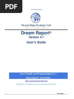 Dream Report User Manual PDF