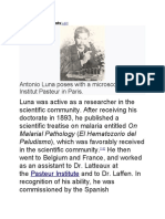 Antonio Luna Scientific Achievements