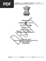 Draft Spec. No. IRS S 72-88 For Transformer (ABSOLUTE)