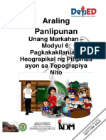 AP 4 Q1 WEEK5 MOD6 Pagkakakilanlang-Heograpikal-ng-Pilipinas-ayon-sa-Topograpiya-nito V0.1 CC PDF