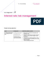 Interest Rate Risk Management: Chapter Learning Objectives