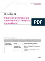 CH11 - Financial and strategic implications of M&A