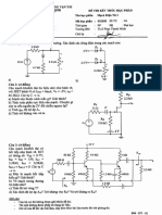 Đề thi cuối kì Mạch điện tử 1 PDF