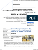 Pavement Management Systems - Past, Present, and Future