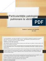 Particularităţile Patologiei Pulmonare La Vârstnici