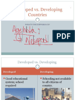 Developed Vs Developing Countries
