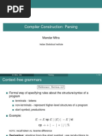 Compiler Construction: Parsing: Mandar Mitra