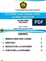 Development of New, Renewable Energy and Energy Conservation