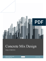 Concrete Mix Report Group 13