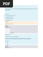 (Selector) .Animate ( (Styles), Speed, Easing, Callback) : Midterm Quiz1