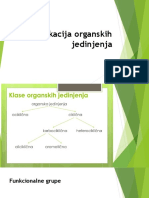 Klasifikacija Org. Jedinjenja. Vrste Org. Reakcija