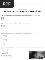Números Complexos Lista Com 10 Exercícios Resolvidos - Cola Da Web