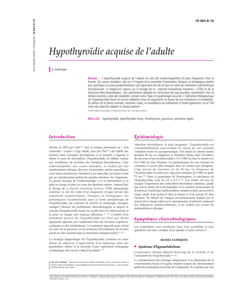 Le lien entre SOPK et hypothyroïdie