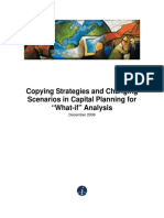 Copying Strategies and Changing Scenarios in Capital Planning For "What-If" Analysis