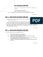 (Set 1-20) Sintaksis Sasaran SPM 2020 PDF