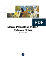 Merak Petrodesk 2007.1 Release Notes: December, 2007