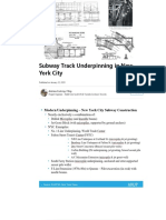 Subway Track Underpinning in New York City - LinkedIn PDF