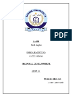 Bilal Asghar - 034 PD QUIZ 1 Case Study