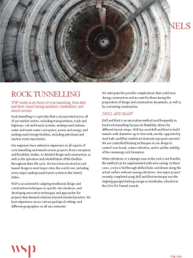 Tunnels: Rock Tunnelling | PDF | Tunnel | Civil Engineering