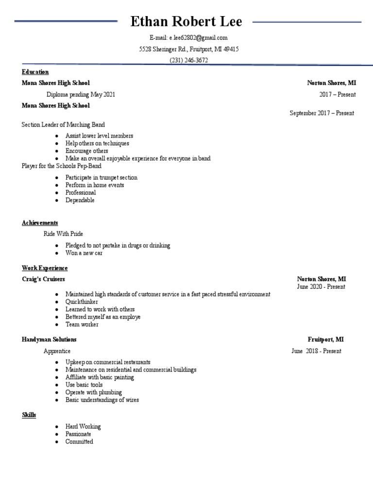 Ethan Resume | PDF