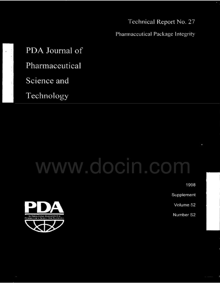 PDA TechReport27 98 Packaging Integrity PDF