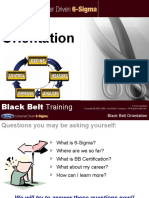 Orientation: Black Belt Training