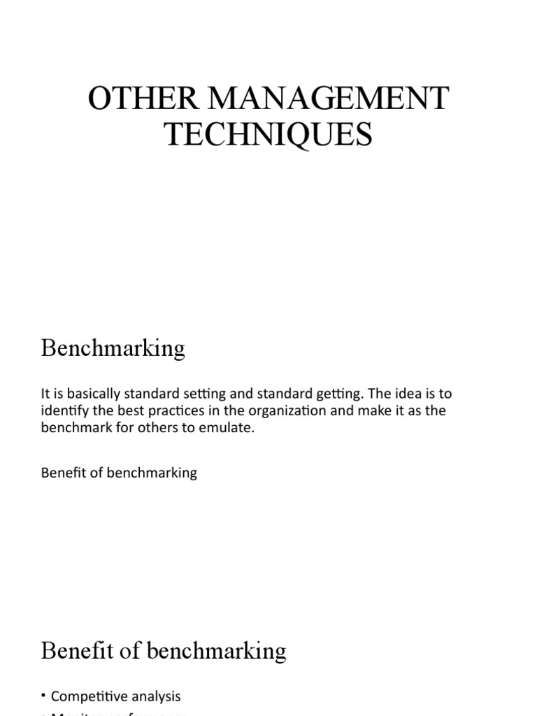 Other Management Technique | PDF | Inventory | Automation