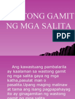 Wastong Paggamit NG Mga Salita PDF