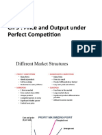 CH 9: Price and Output Under Perfect Competition