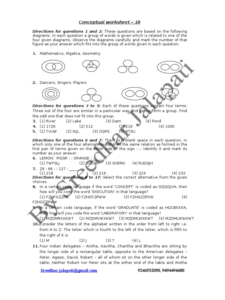 Conceptual Worksheet 18 Overview | PDF | Group (Mathematics) | Geometry