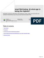 Measuring National Well-Being at What Age Is Personal Well-Being The Highest