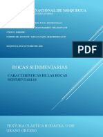 Características y clasificación de rocas sedimentarias