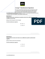 Simultaneous Equations - DR Frost Maths