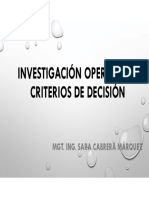 Criterios de Decisión