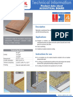 Acoustical Board Product Data Sheet: Description