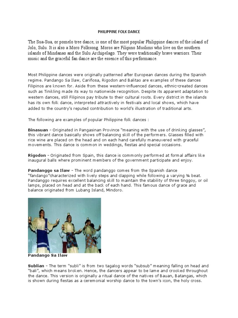 Philippine Folk Dance | PDF | Philippines | Dances